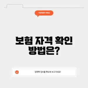건강보험자격확인서