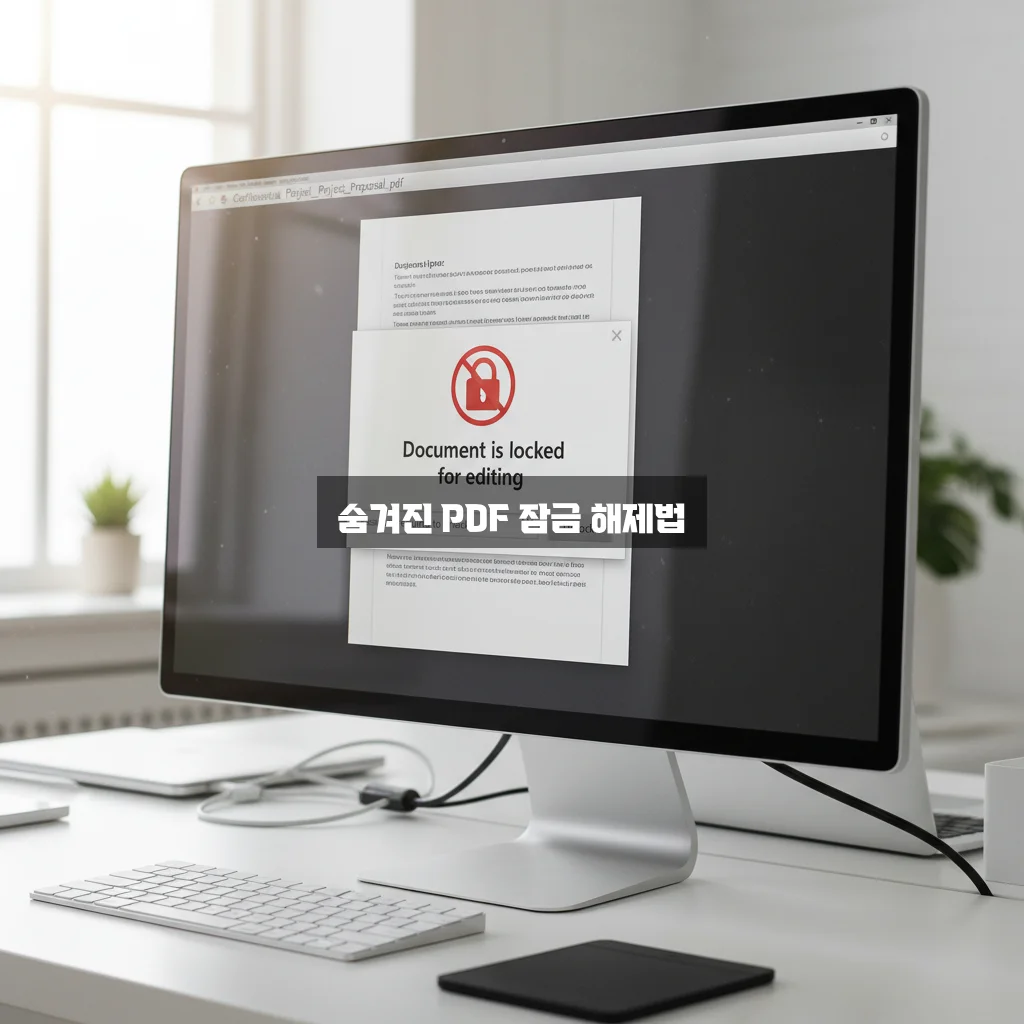 PDF 비밀번호 해제 및 드래그 복사 방지 풀기 관련 이미지 2