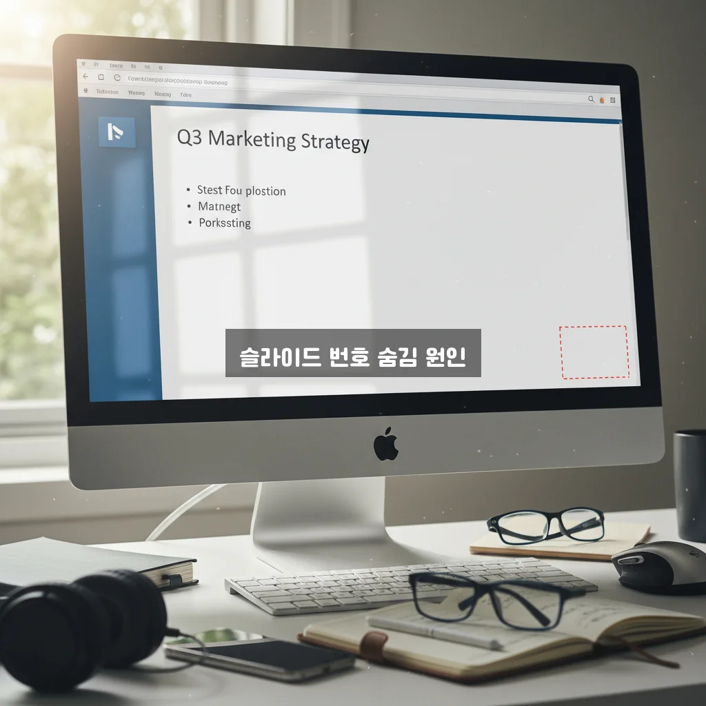 PPT 슬라이드 번호 안 보임 해결 관련 이미지 1