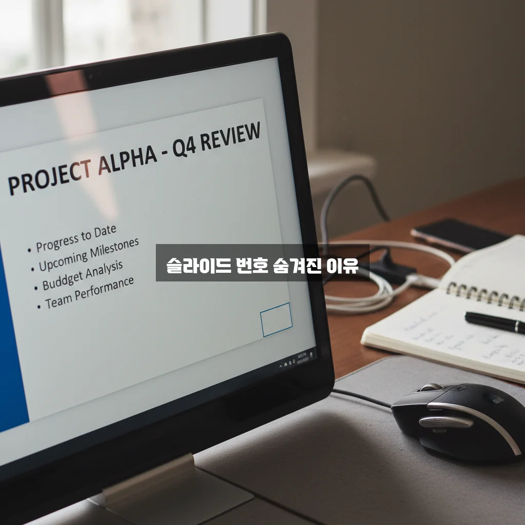 PPT 슬라이드 번호 안 보임 해결 관련 이미지 2