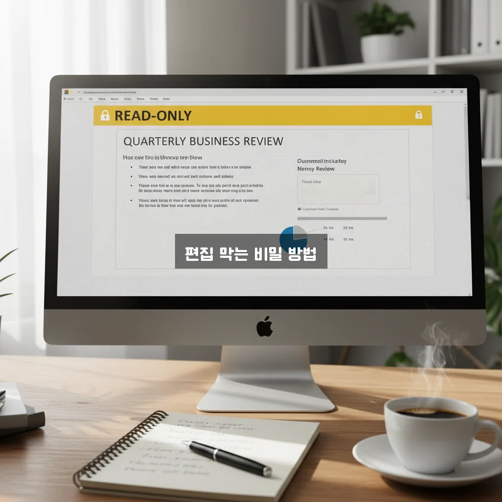 PPT 읽기 전용 저장 및 수정 제한 설정 관련 이미지 2