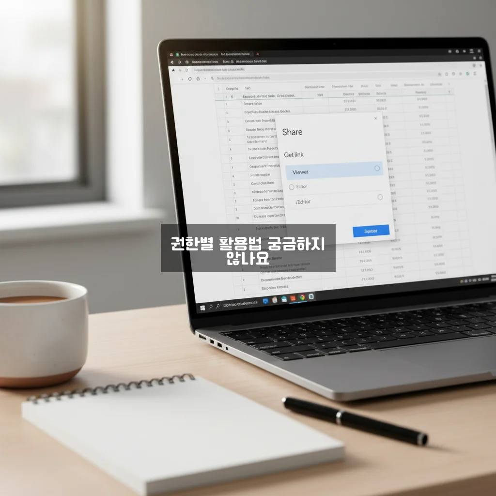 구글 스프레드시트 공유 권한 설정 (뷰어/편집자) 관련 이미지 3