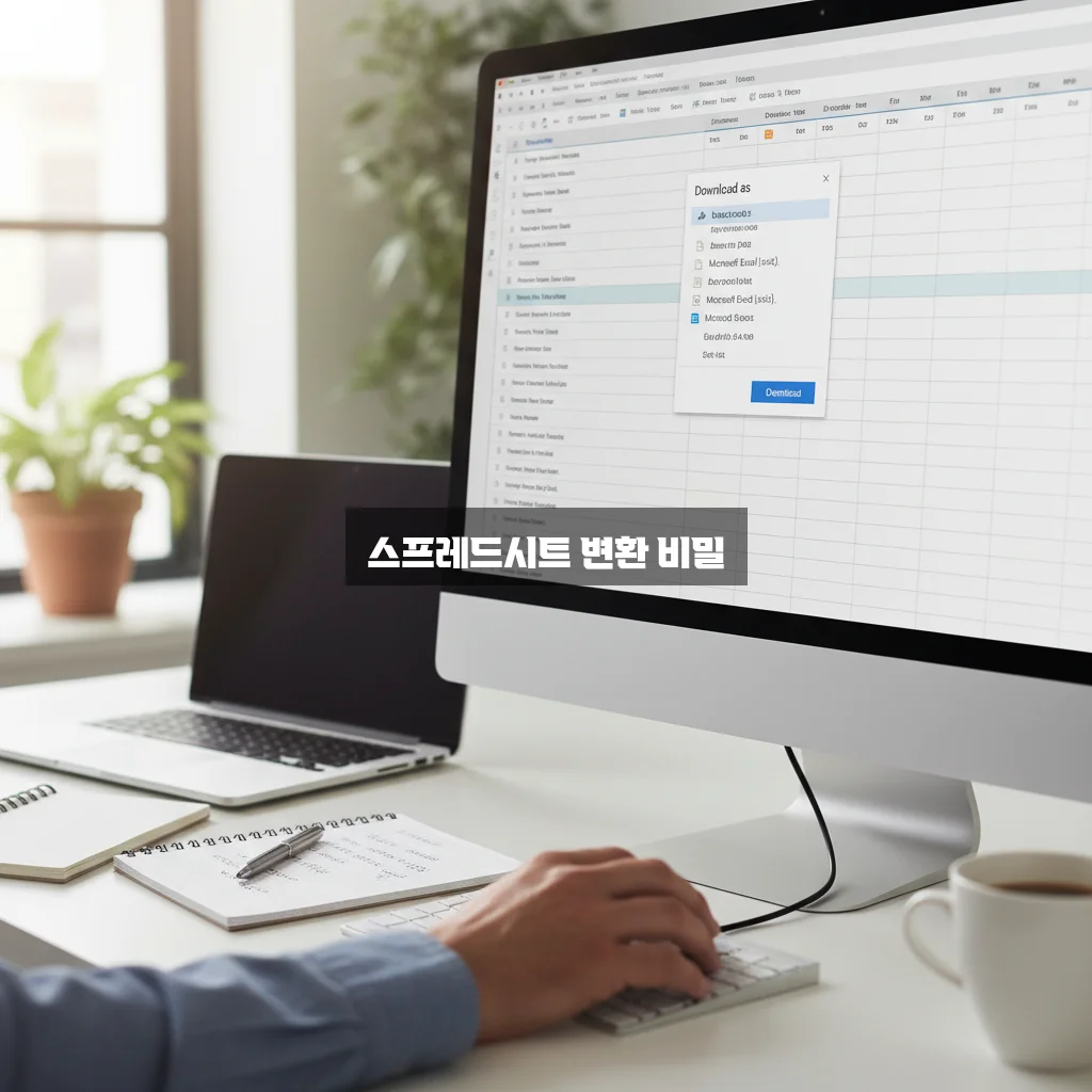 구글 스프레드시트 엑셀 변환 및 다운로드 관련 이미지 2