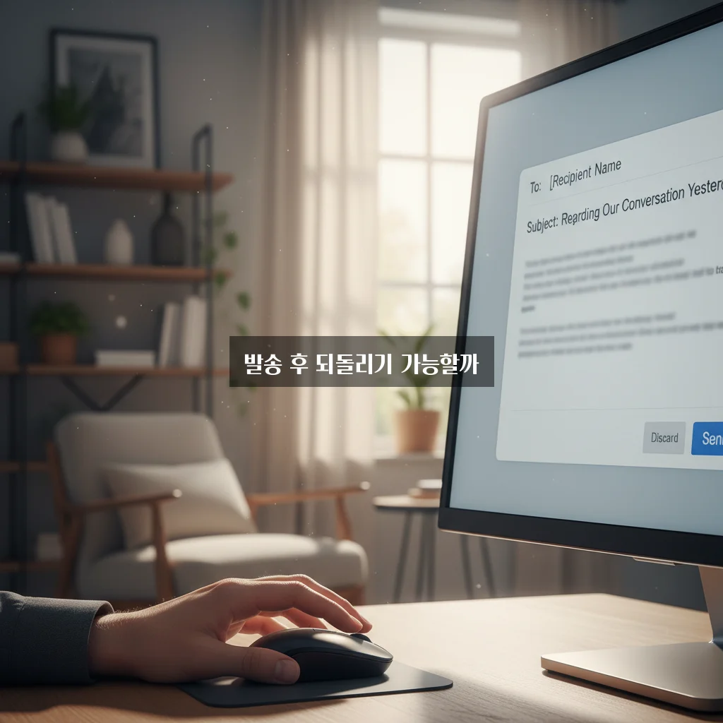 아웃룩(Outlook) 메일 발송 취소 가능할까? 관련 이미지 2