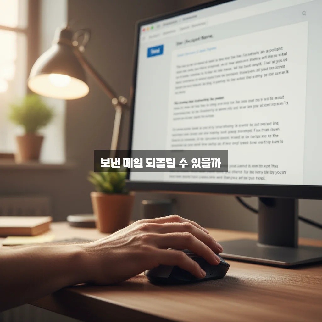 아웃룩(Outlook) 메일 발송 취소 가능할까? 관련 이미지 3