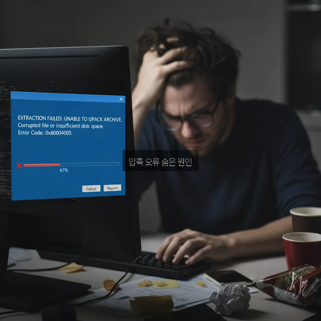 알집 압축 풀기 오류 및 파일명 길이 초과 관련 이미지 3