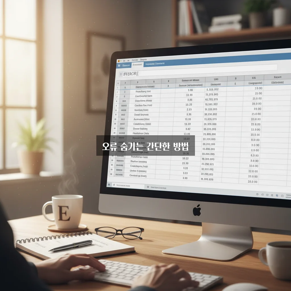 엑셀 #DIV/0! 오류 안 보이게 IFERROR 함수 쓰기 관련 이미지 3