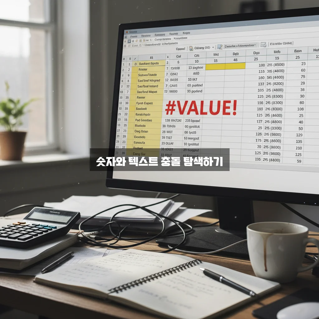 엑셀 #VALUE! 오류 원인 및 수식 수정 관련 이미지 3