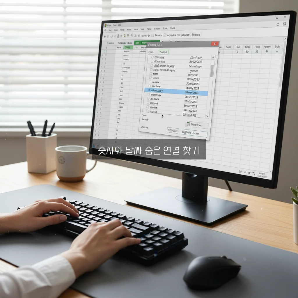 엑셀 날짜 숫자로 바뀜 서식 변경 관련 이미지 1