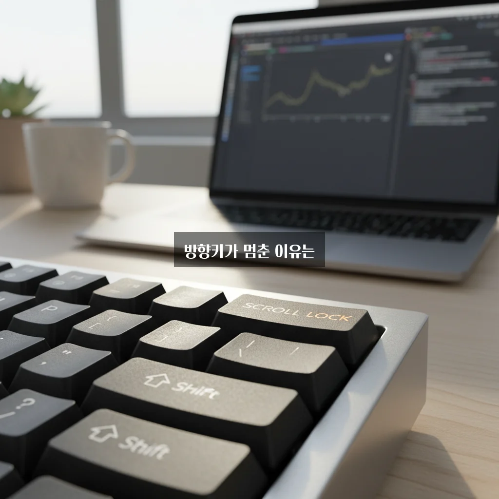 엑셀 방향키 이동 안됨 스크롤 락(Scroll Lock) 해제 관련 이미지 3