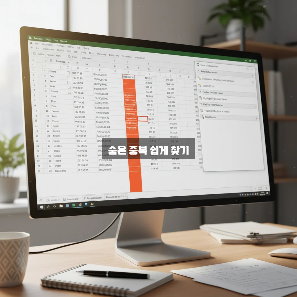 엑셀 중복 값 찾기 및 색칠하기 (조건부 서식) 관련 이미지 2