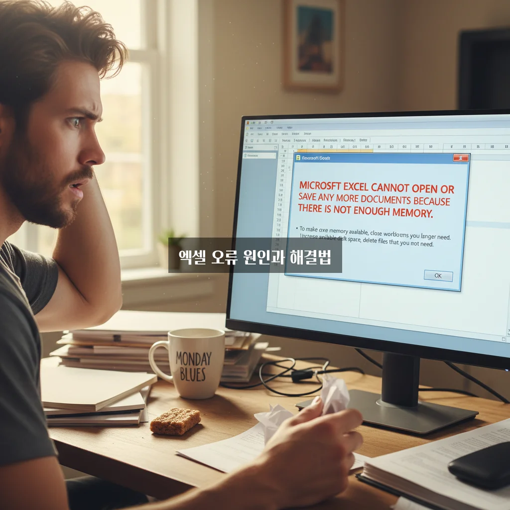 엑셀 파일 열리지 않음 