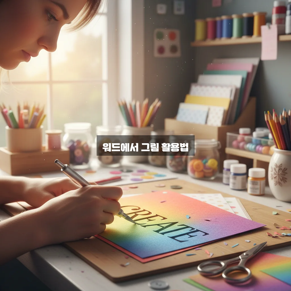 워드 그림 자르기 및 배경 제거 관련 이미지 1