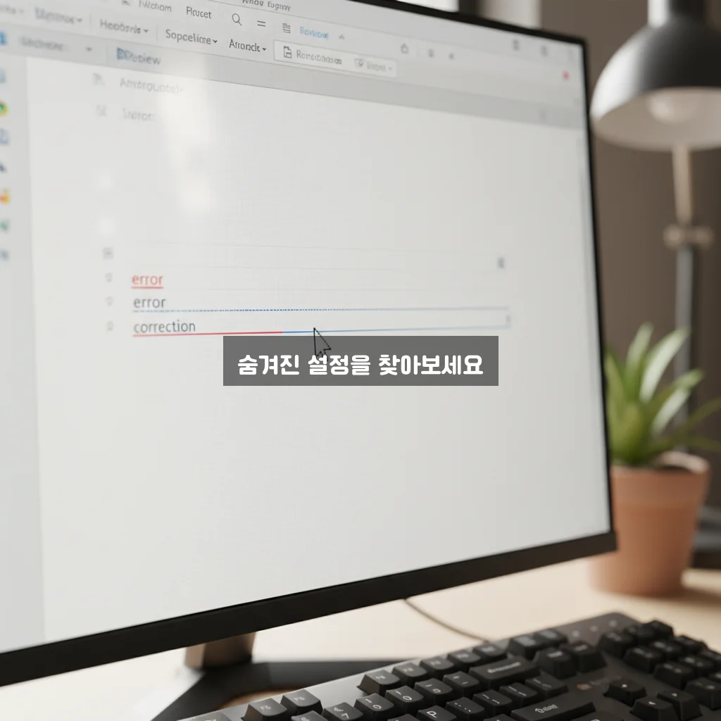 워드 빨간 밑줄 파란 밑줄 없애기 관련 이미지 1