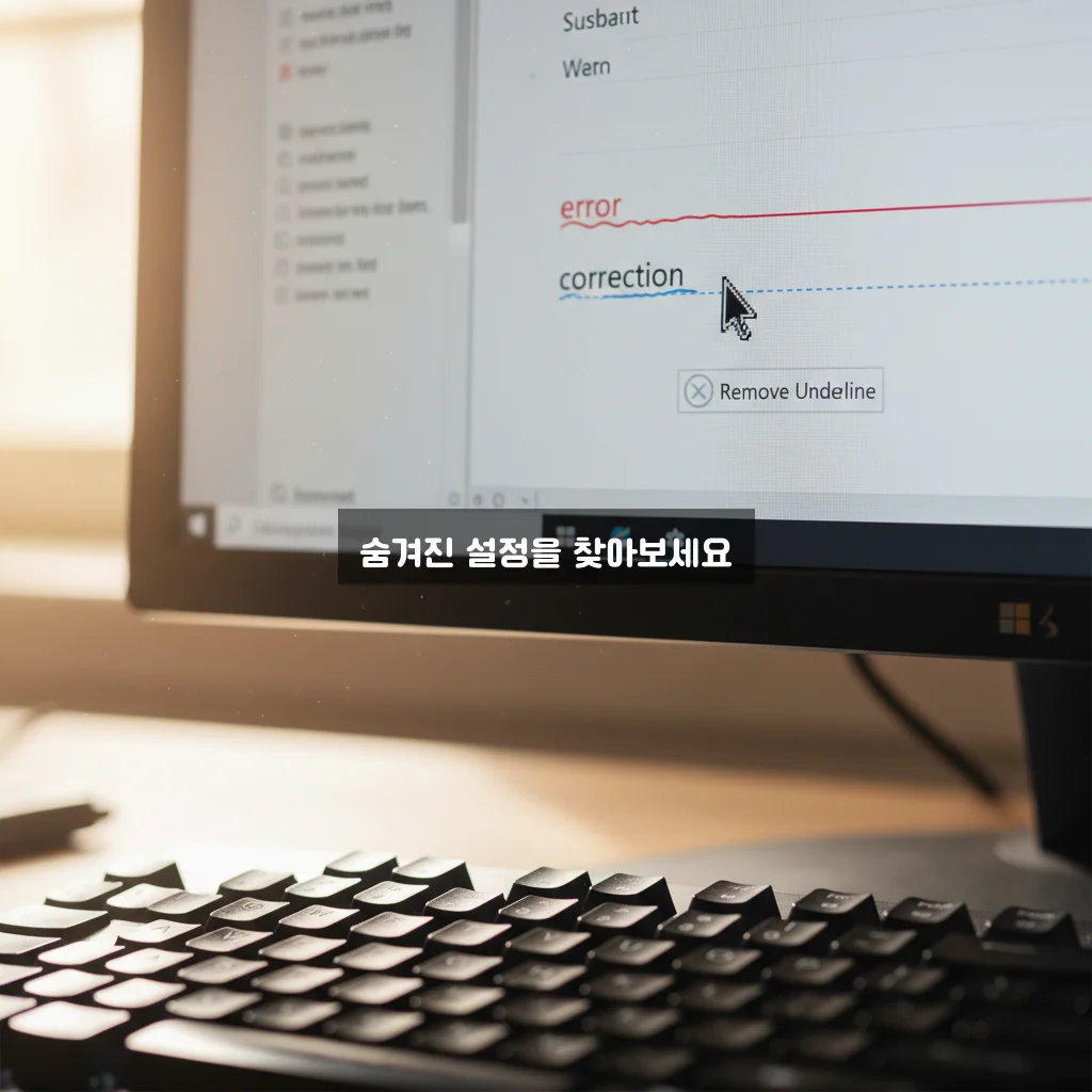 워드 빨간 밑줄 파란 밑줄 없애기 관련 이미지 2