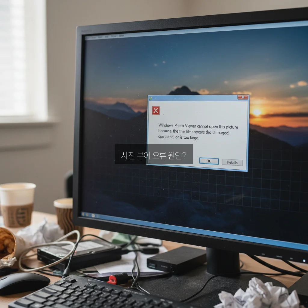 이미지 파일 열기 오류 (윈도우 사진 뷰어) 관련 이미지 2
