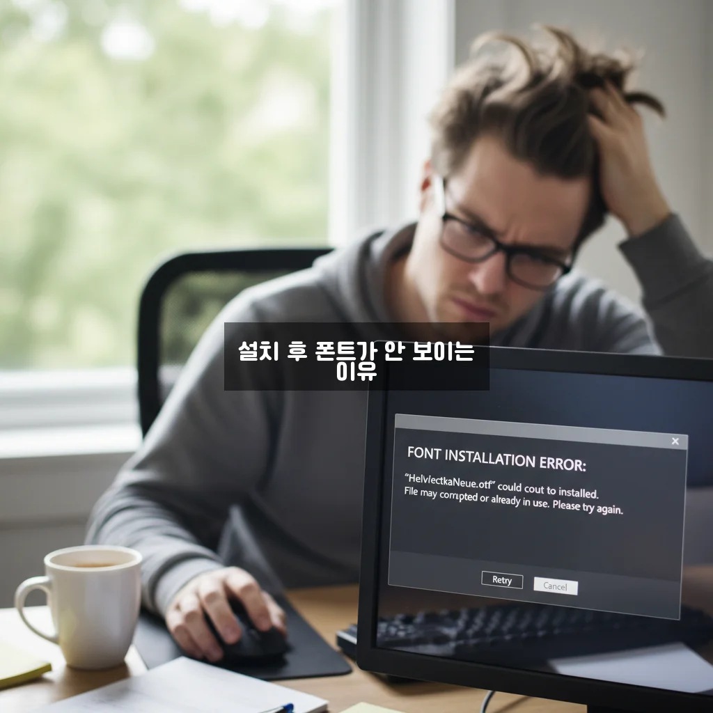 폰트 설치했는데 안 뜸 (모든 사용자용 설치) 관련 이미지 1