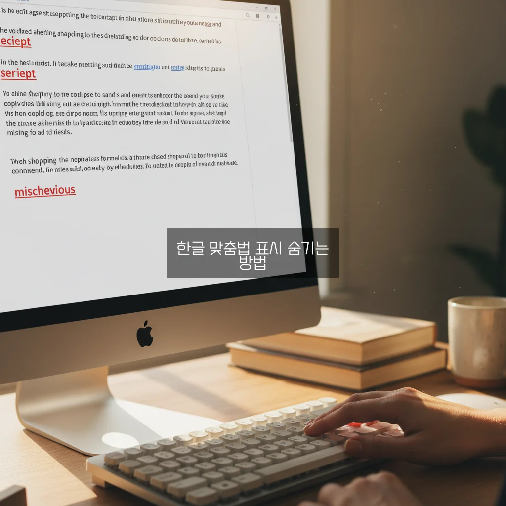 한글 빨간 줄 없애기 (맞춤법 도우미 끄기) 관련 이미지 2