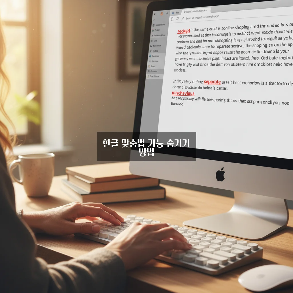 한글 빨간 줄 없애기 (맞춤법 도우미 끄기) 관련 이미지 3