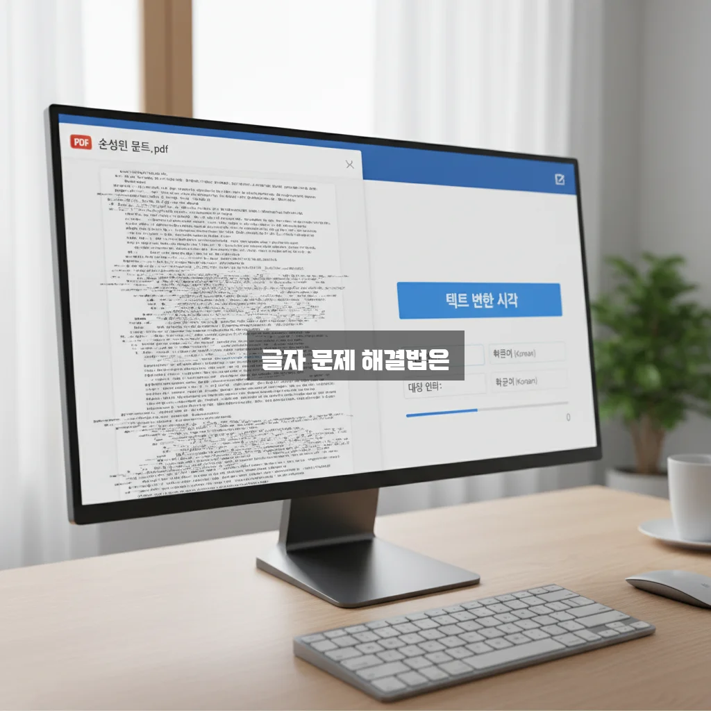 한글(HWP) 파일 PDF 변환 글자 깨짐 해결 관련 이미지 1