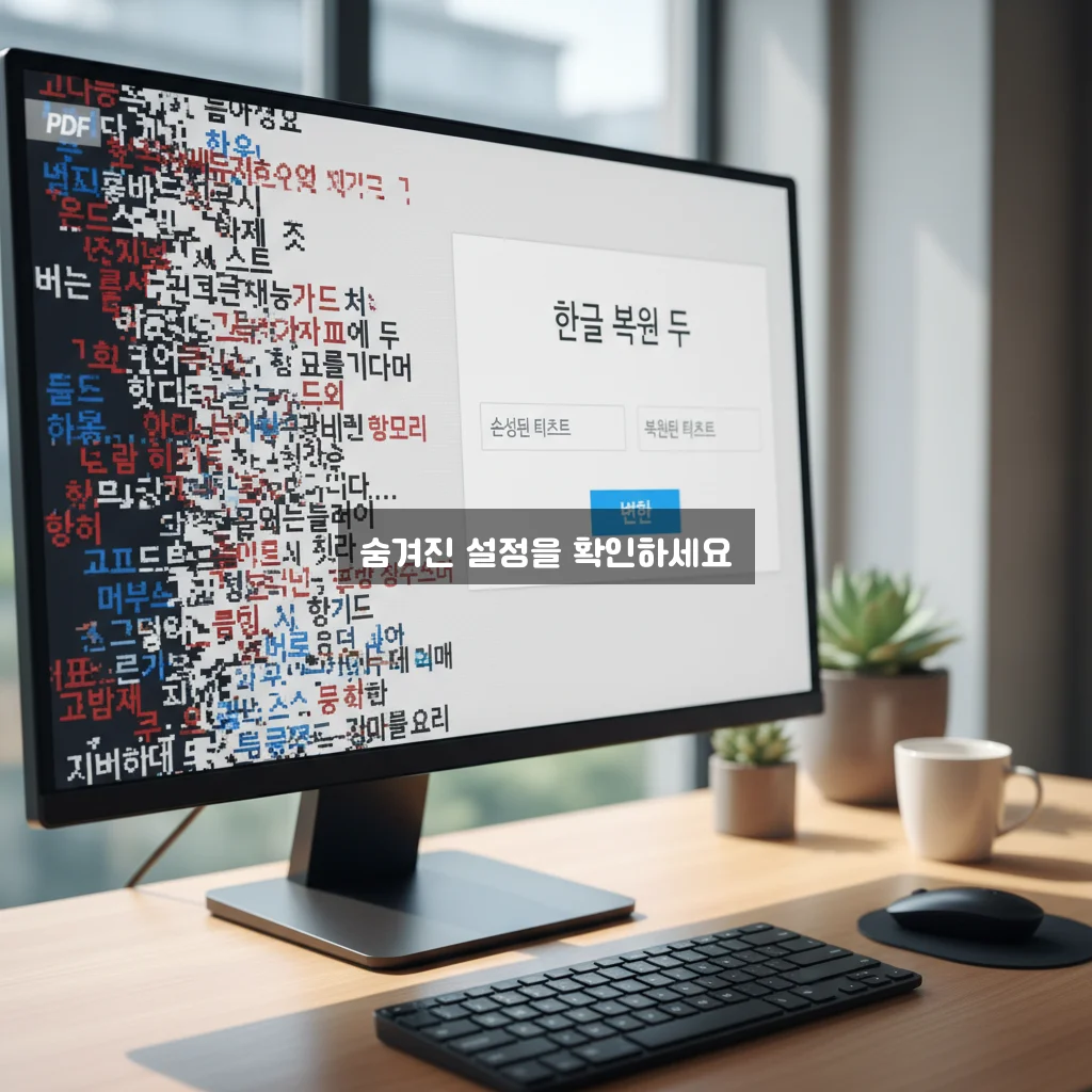 한글(HWP) 파일 PDF 변환 글자 깨짐 해결 관련 이미지 2