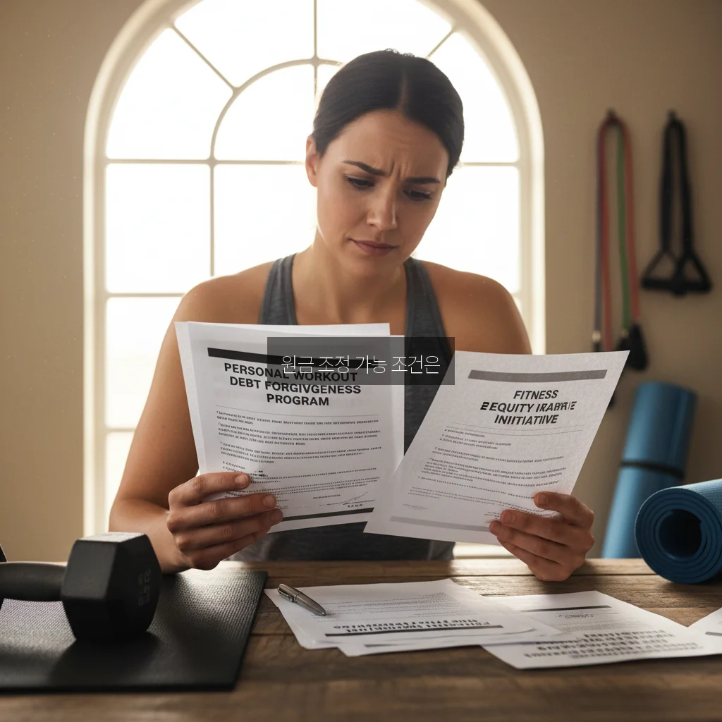 개인워크아웃 원금 탕감 조건 및 신청 서류 관련 이미지 3