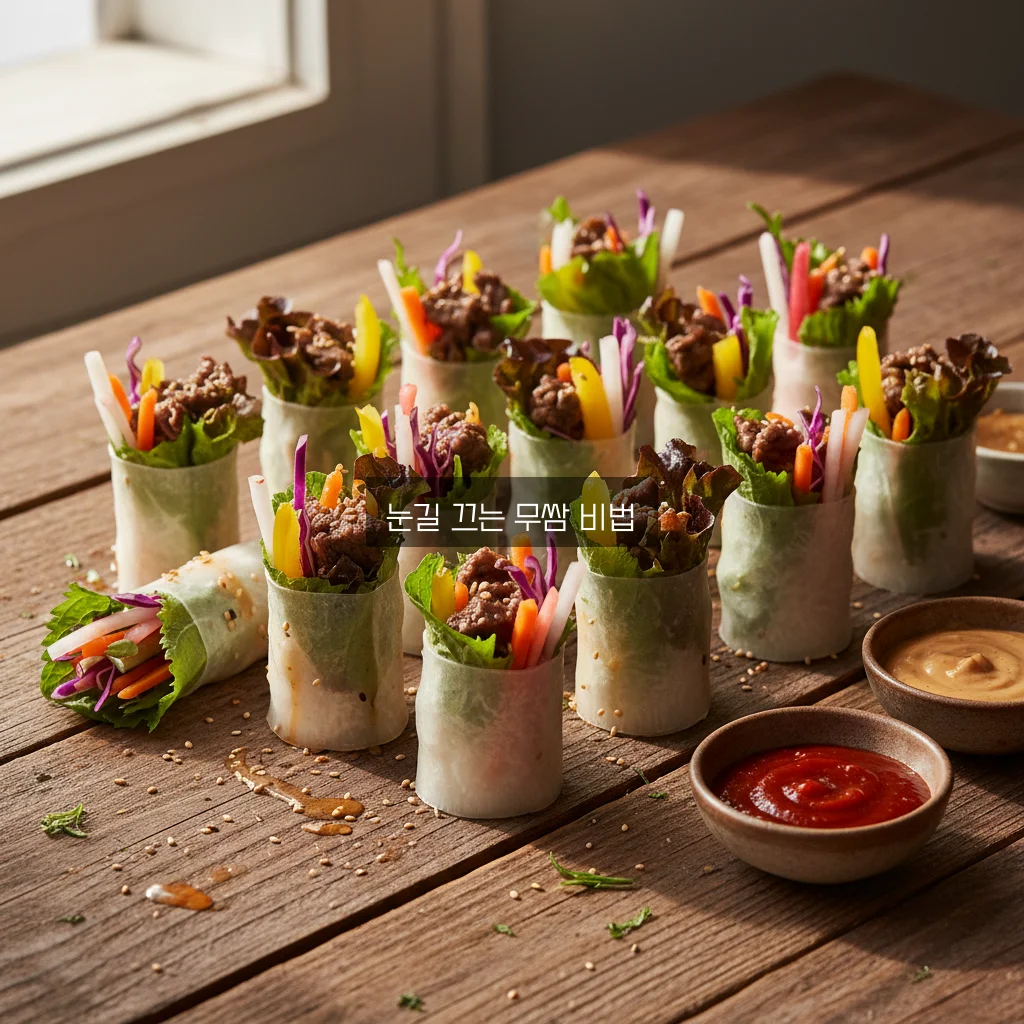 무쌈 말이 예쁘게 관련 이미지 1