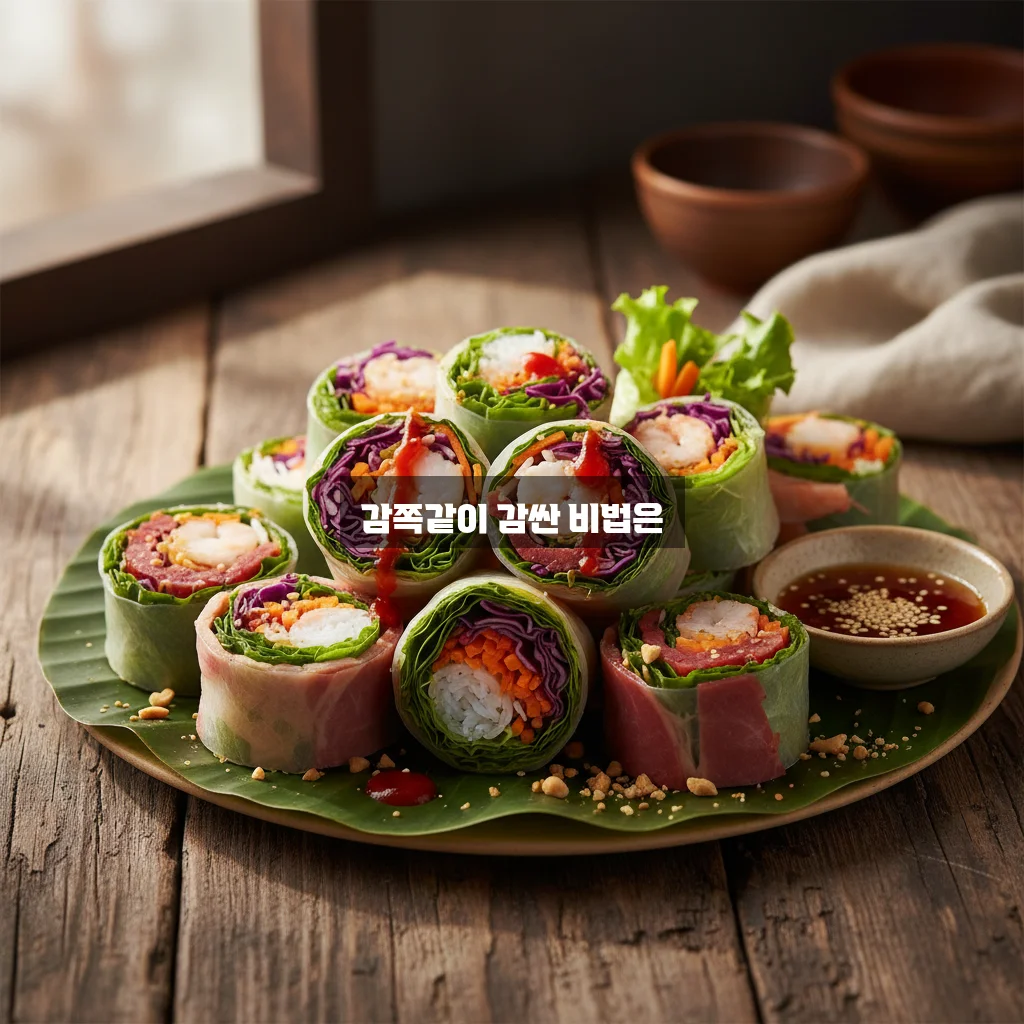 무쌈 말이 예쁘게 관련 이미지 2