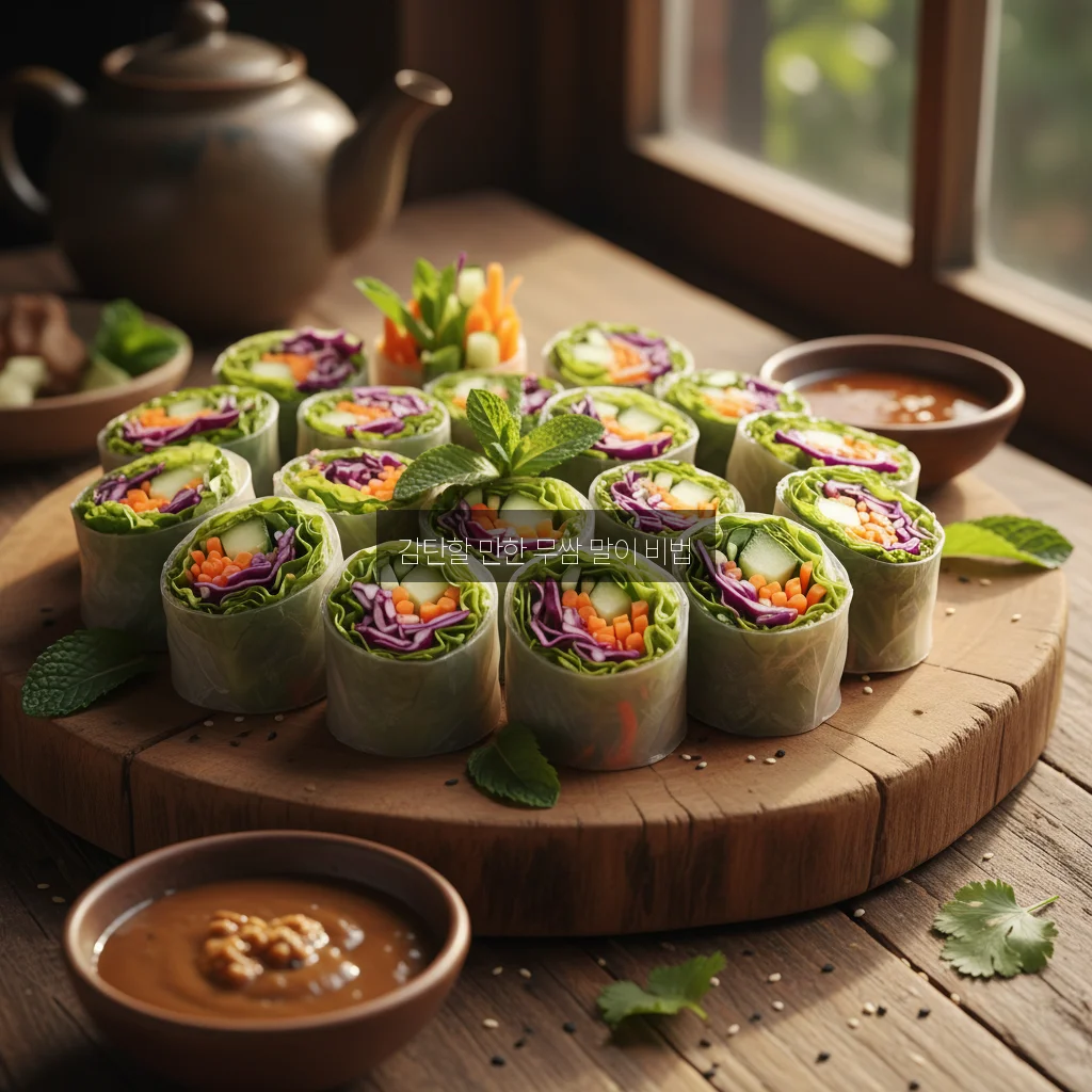 무쌈 말이 예쁘게 관련 이미지 3