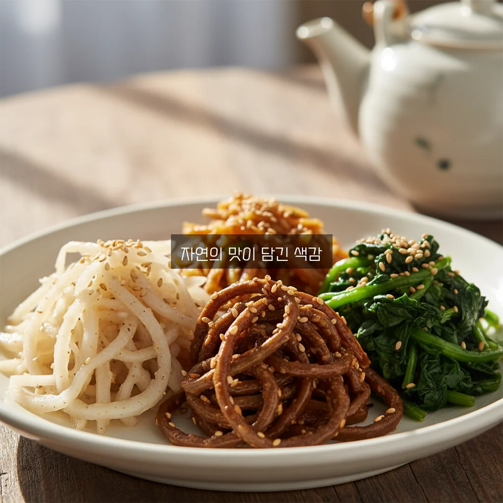 삼색 나물 무침 (도라지/고사리/시금치) 관련 이미지 2