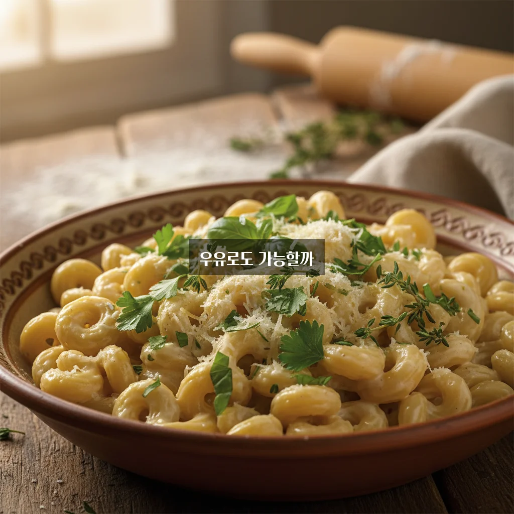 크림 파스타 (우유로 만들기) 관련 이미지 1