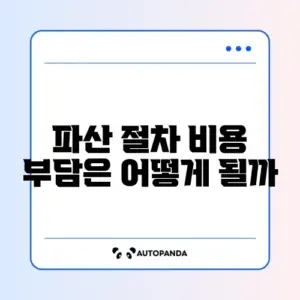 개인파산 비용 및 무료 법률 구조 공단 지원