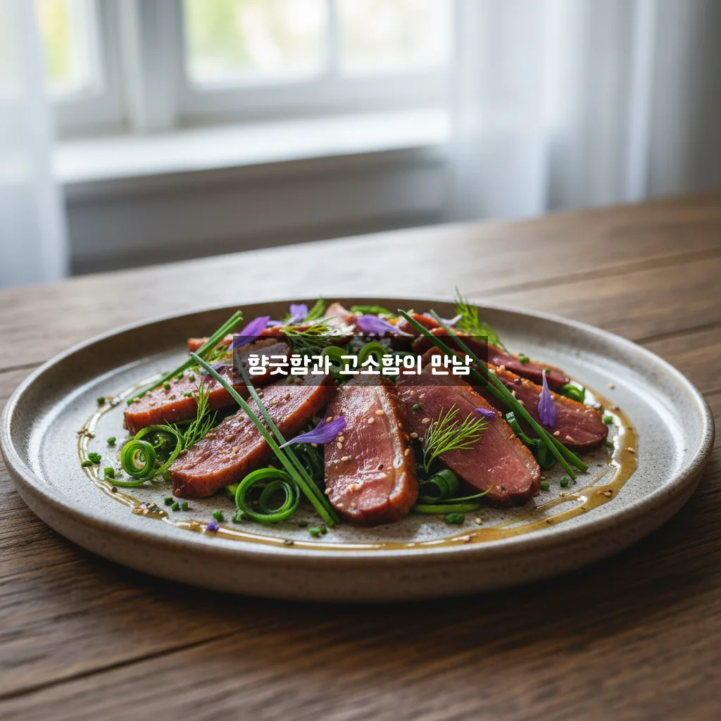 훈제 오리 부추 무침 관련 이미지 2