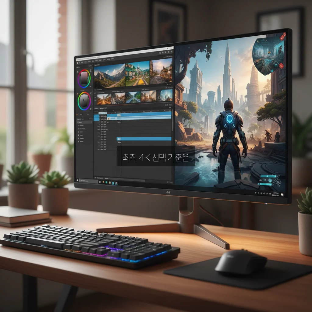 4K 모니터 추천: 영상 편집 및 게이밍용 가성비 모델 관련 이미지 2