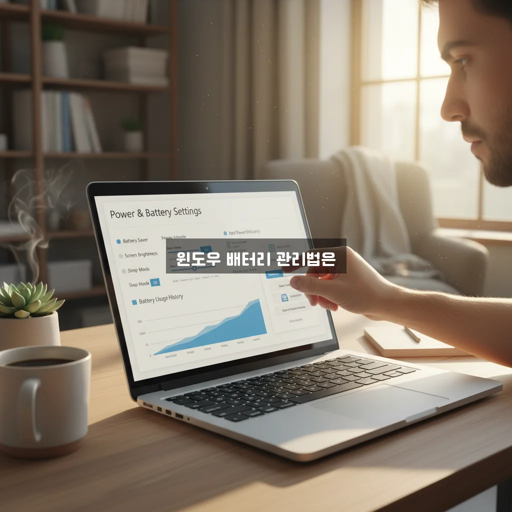 노트북 배터리 수명 늘리는 윈도우 설정 및 관리 방법 관련 이미지 1