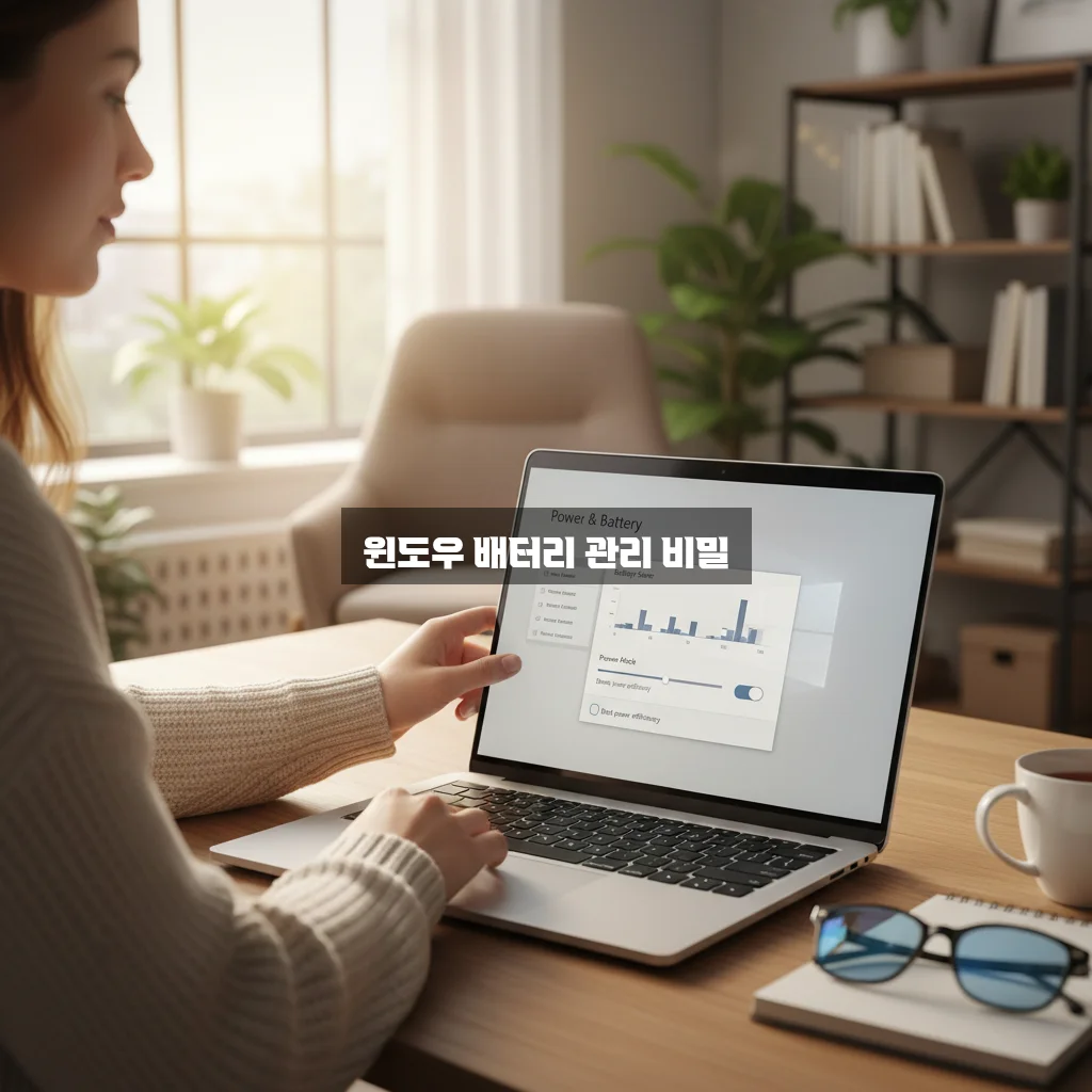 노트북 배터리 수명 늘리는 윈도우 설정 및 관리 방법 관련 이미지 3