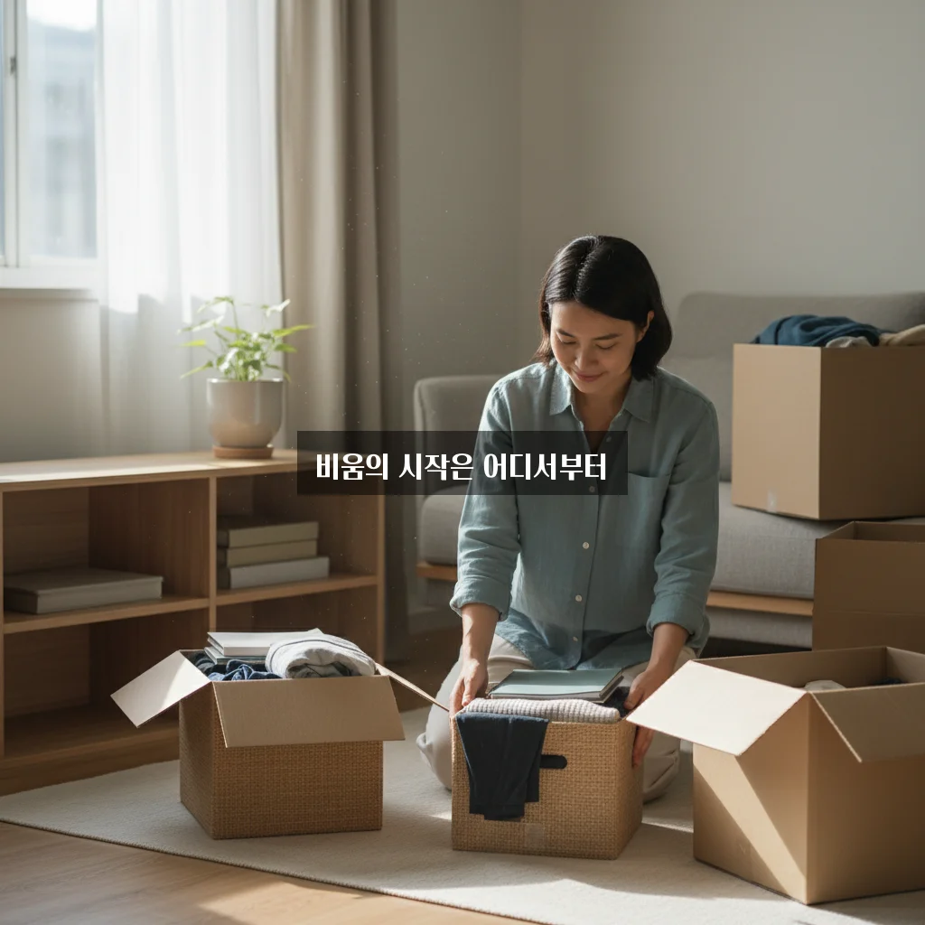 미니멀 라이프 실천법: 안 쓰는 물건 비우기 3단계 법칙 관련 이미지 1