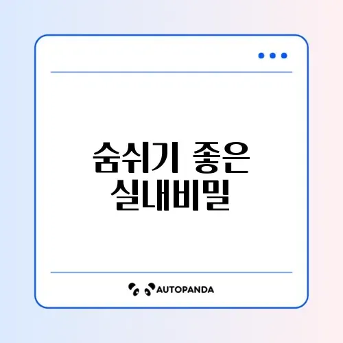 실내 공기정화 식물 추천: 키우기 쉬운 종류 7가지