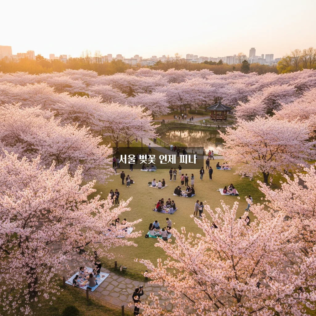 실시간 서울 벚꽃 개화 시기 및 숨은 명소 핫플레이스 관련 이미지 1