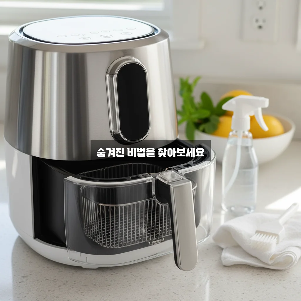 에어프라이어 청소 꿀팁: 기름때 완벽하게 제거하는 방법 관련 이미지 2