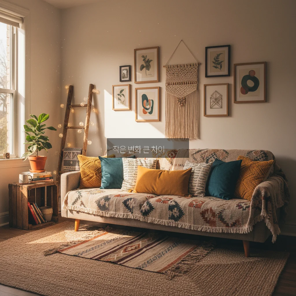 집에서 하는 셀프 인테리어: 10만 원으로 거실 분위기 바꾸기 관련 이미지 1