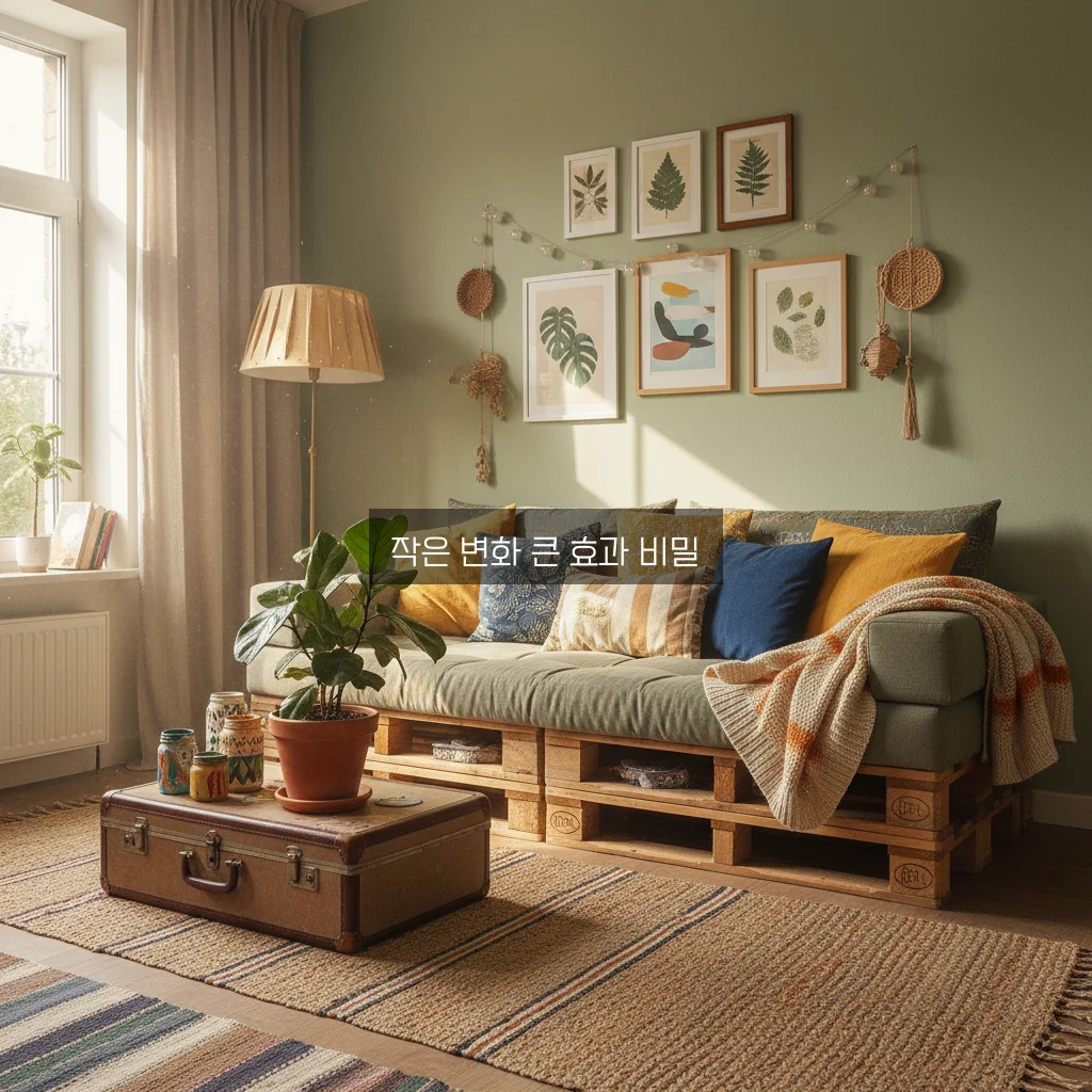 집에서 하는 셀프 인테리어: 10만 원으로 거실 분위기 바꾸기 관련 이미지 2
