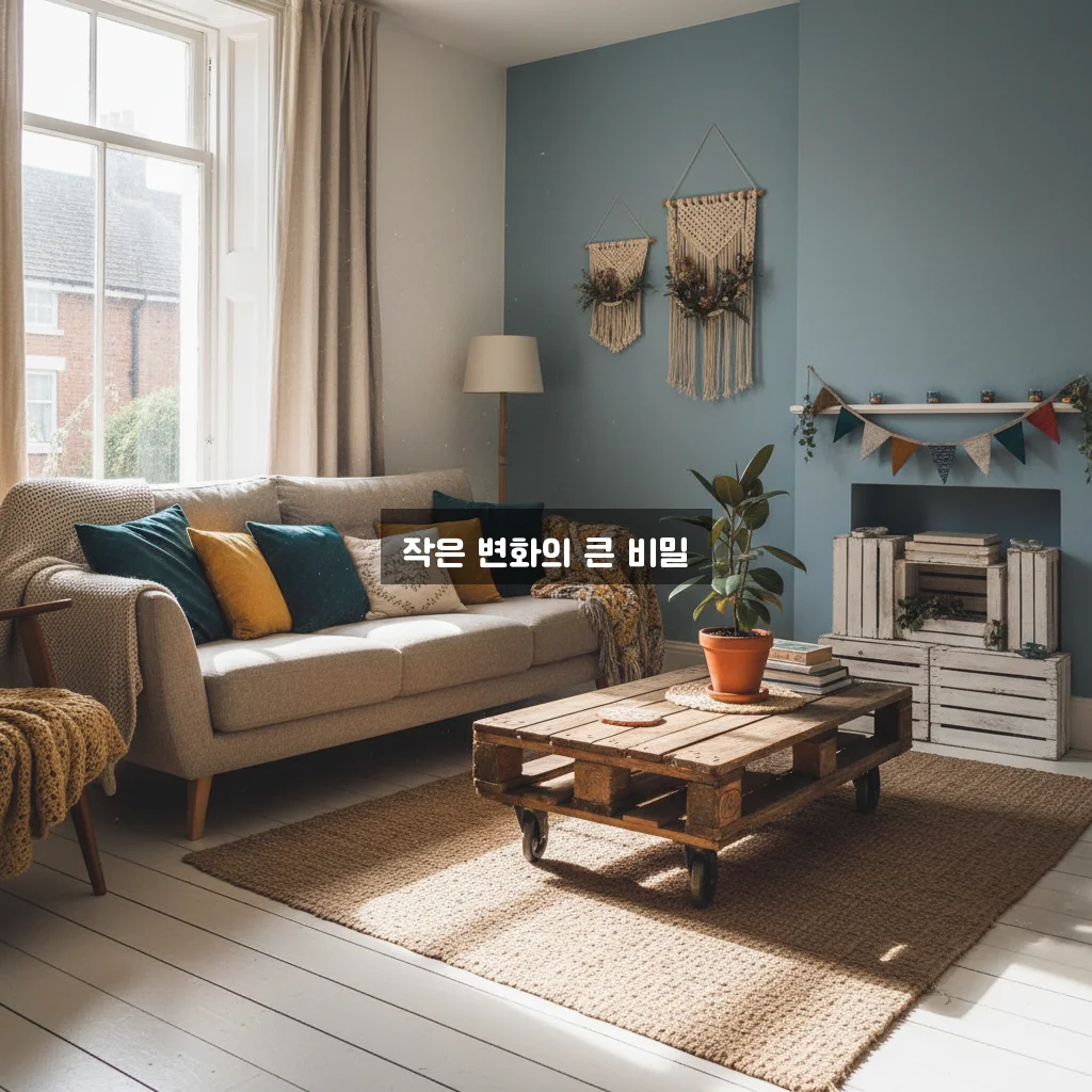 집에서 하는 셀프 인테리어: 10만 원으로 거실 분위기 바꾸기 관련 이미지 3