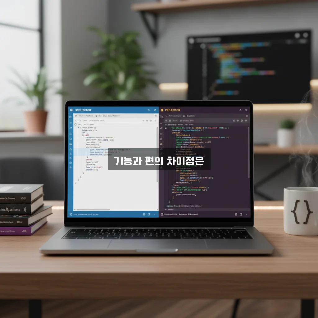 코드 에디터 무료 vs 유료 비교 관련 이미지 2