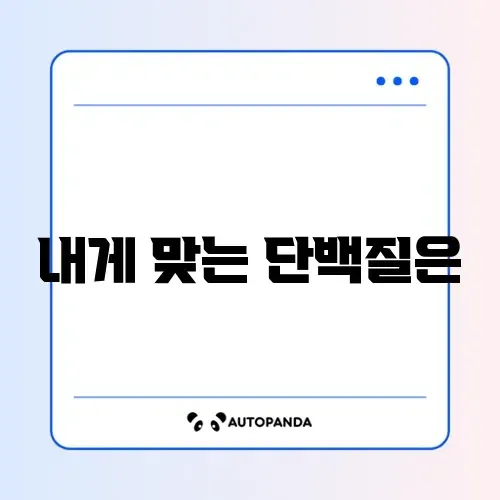 단백질 쉐이크 추천 기준 완벽 정리 가이드