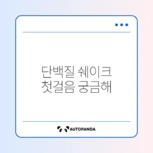 단백질 쉐이크 시작하는 방법 완벽 가이드